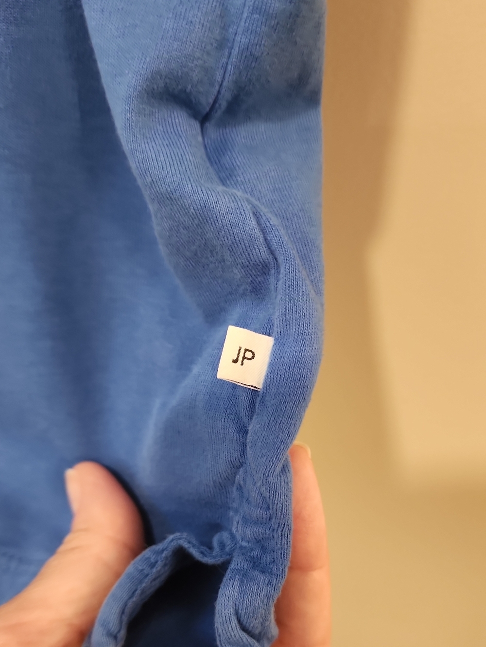 Standard James Perse Sueded Jersey Polo in Baltic Blue Supima Cotton size Large - Picture 4 of 7